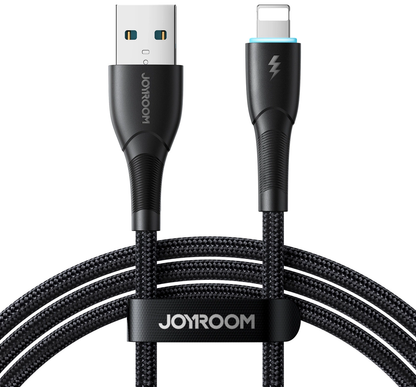 Joyroom S-A32 USB-A to Lightning Data and Charging Cable, 18W, 1m, Black