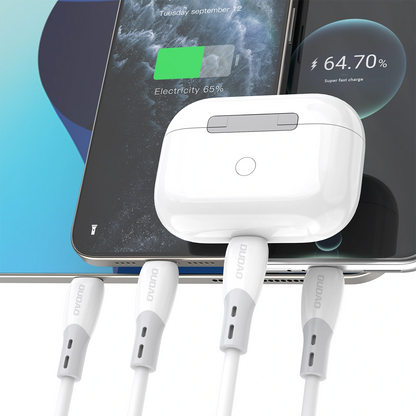 Cavo Dati e Ricarica USB-C - USB-C Dudao L25SC, 60W, 2m, Bianco