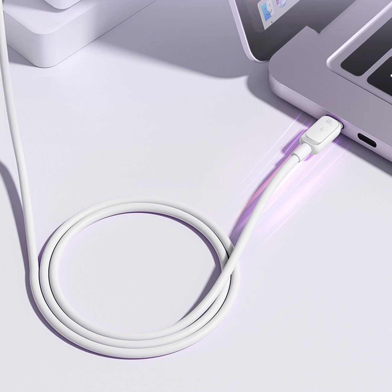 Cavo Dati e Ricarica USB-C - USB-C Joyroom S-A14, 60W, 1.2m, Bianco