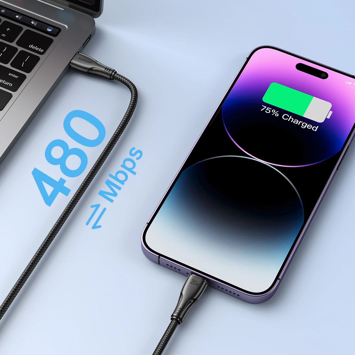Cavo Dati e Ricarica USB-C - Lightning Joyroom S-A11, 20W, 0.25m, Nero