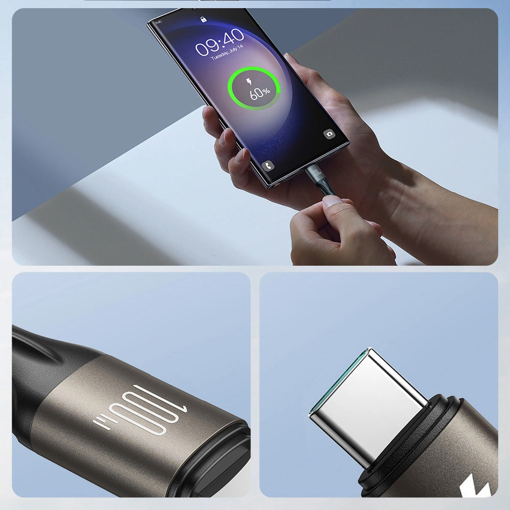 Cavo Dati e Ricarica USB-C - USB-C Joyroom S-A25 Light-Speed, 100W, 1.2m, Nero