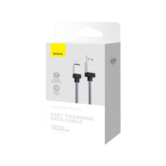 Cavo Dati e Ricarica USB-A - USB-C Baseus CoolPlay, 100W, 1m, Nero CAKW000601