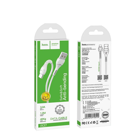 Cavo Dati e Ricarica USB-A - USB-C HOCO X37, 18W, 1m, Bianco