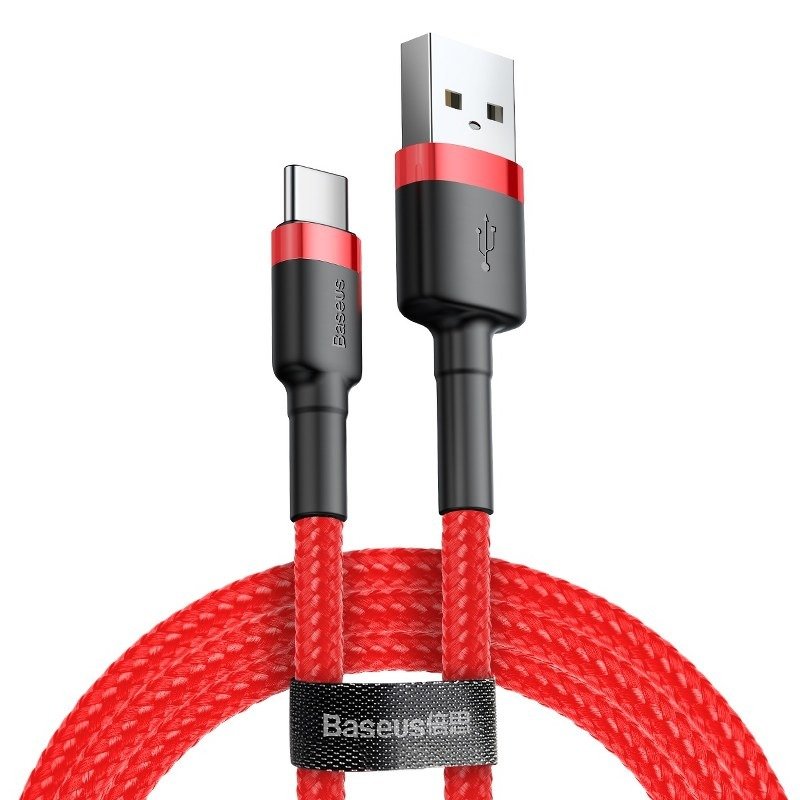 Cavo Dati e Ricarica USB-A - USB-C Baseus Cafule, 60W, 1m, Rosso