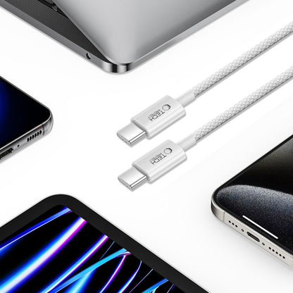 Cavo Dati e Ricarica USB-C - USB-C Tech-Protect Ultraboost Lite, 60W, 1m, Argento