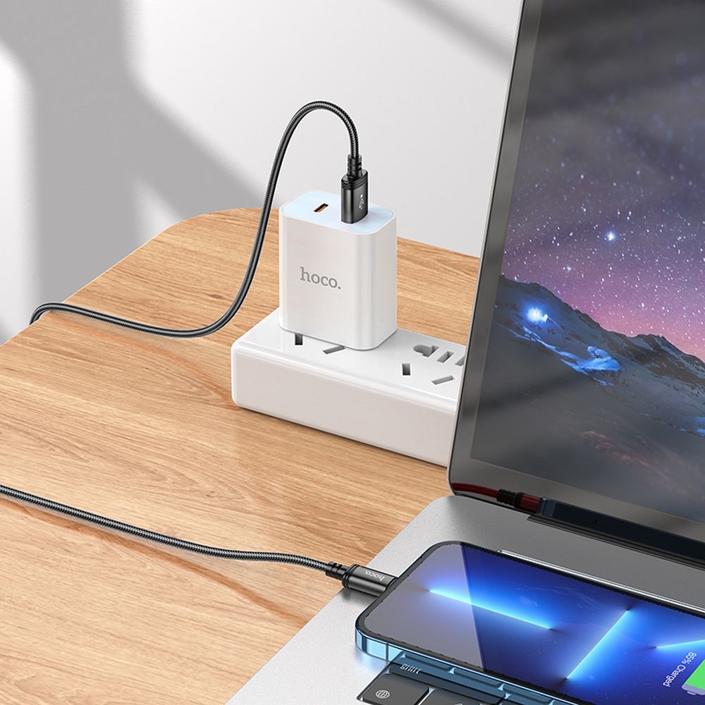 Cavo Dati e Ricarica USB-A - Lightning HOCO X89, 18W, 2m, Nero