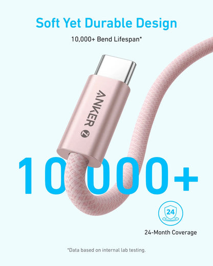 Cavo Dati e Ricarica USB-C - USB-C Anker Zolo, 240W, 1m, Nero A8060H11