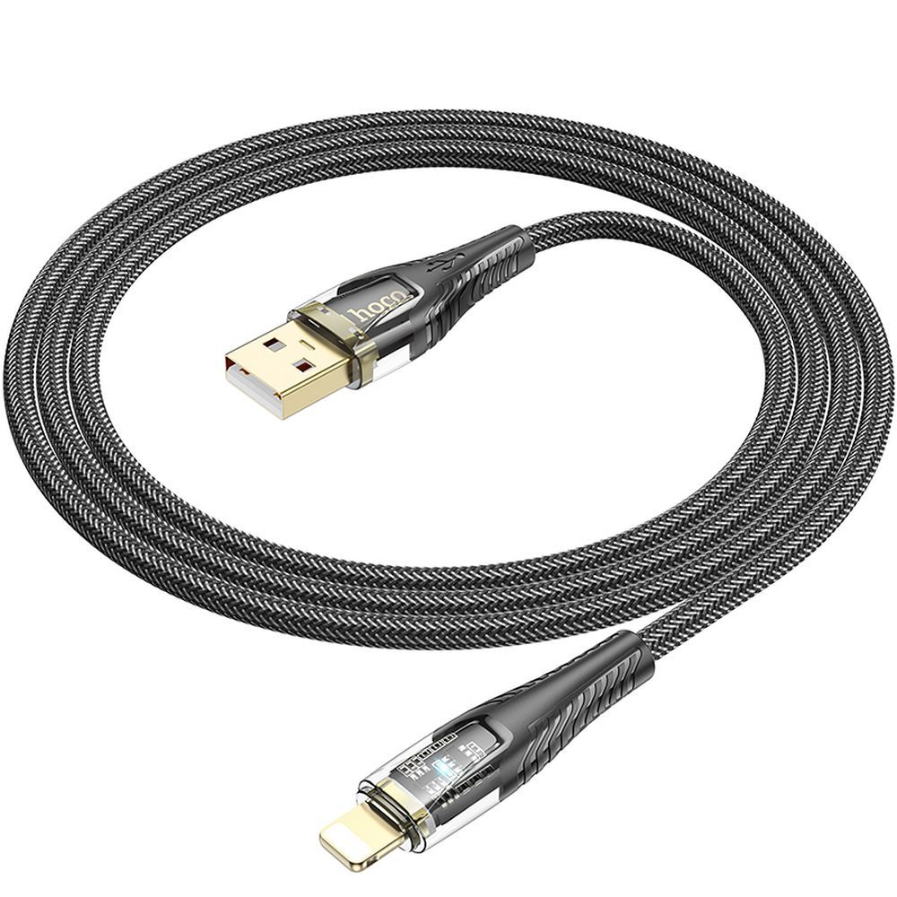 Cavo Dati e Ricarica USB-A - Lightning HOCO U121, 18W, 1.2m, Nero