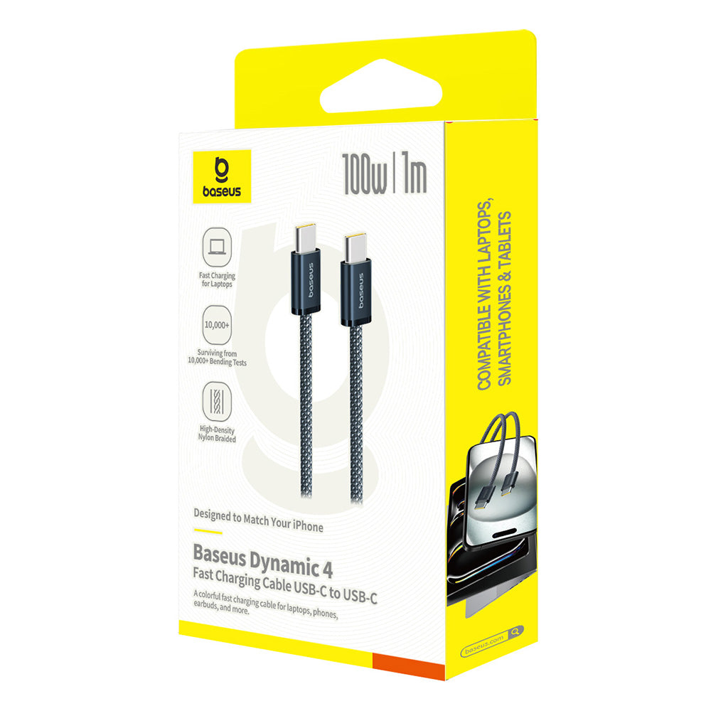 Cavo Dati e Ricarica USB-C - USB-C Baseus Dynamic 4 Series, 100W, 1m, Blu Navy P10381400121-00