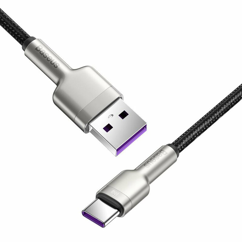 Cavo Dati e Ricarica USB-A - USB-C Baseus Cafule Metal Series, 66W, 0.25m, Nero CAKF000001