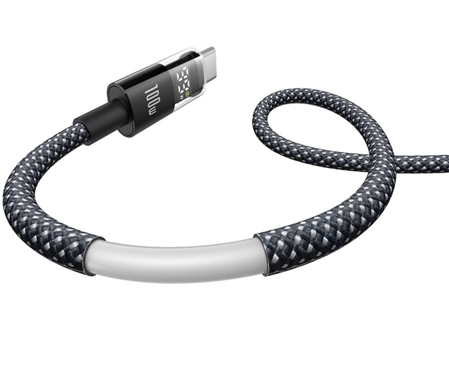 Cavo Dati e Ricarica USB-A - USB-C Baseus Display 2, 100W, 1m, Nero P10382701121-00