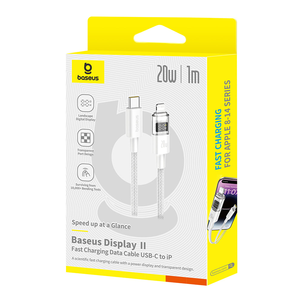 Cavo Dati e Ricarica USB-C - USB-C Baseus Display 2, 100W, 2m, Bianco P10382702211-01