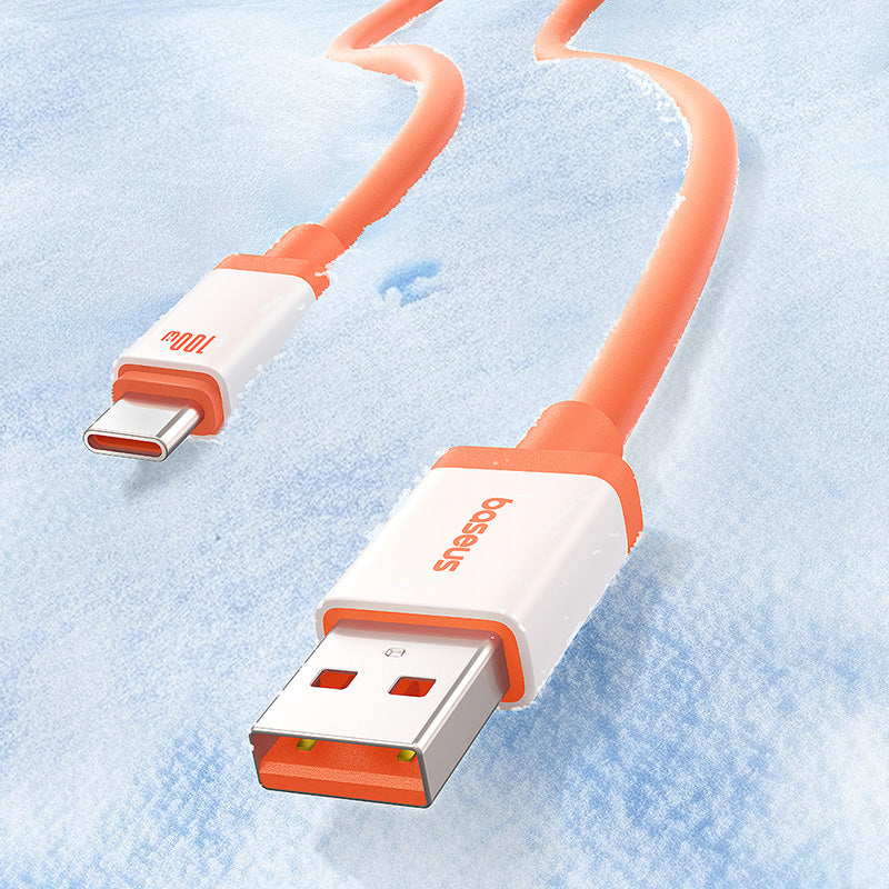 Cavo Dati e Ricarica USB-A - USB-C Baseus Zero Degree Series, 100W, 2m, Rosso