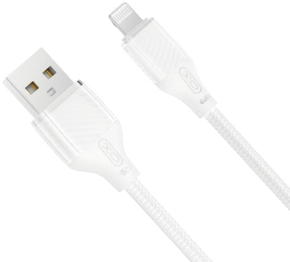 USB-A to Lightning Data and Charging Cable XO Design NB291, 18W, 1m, White