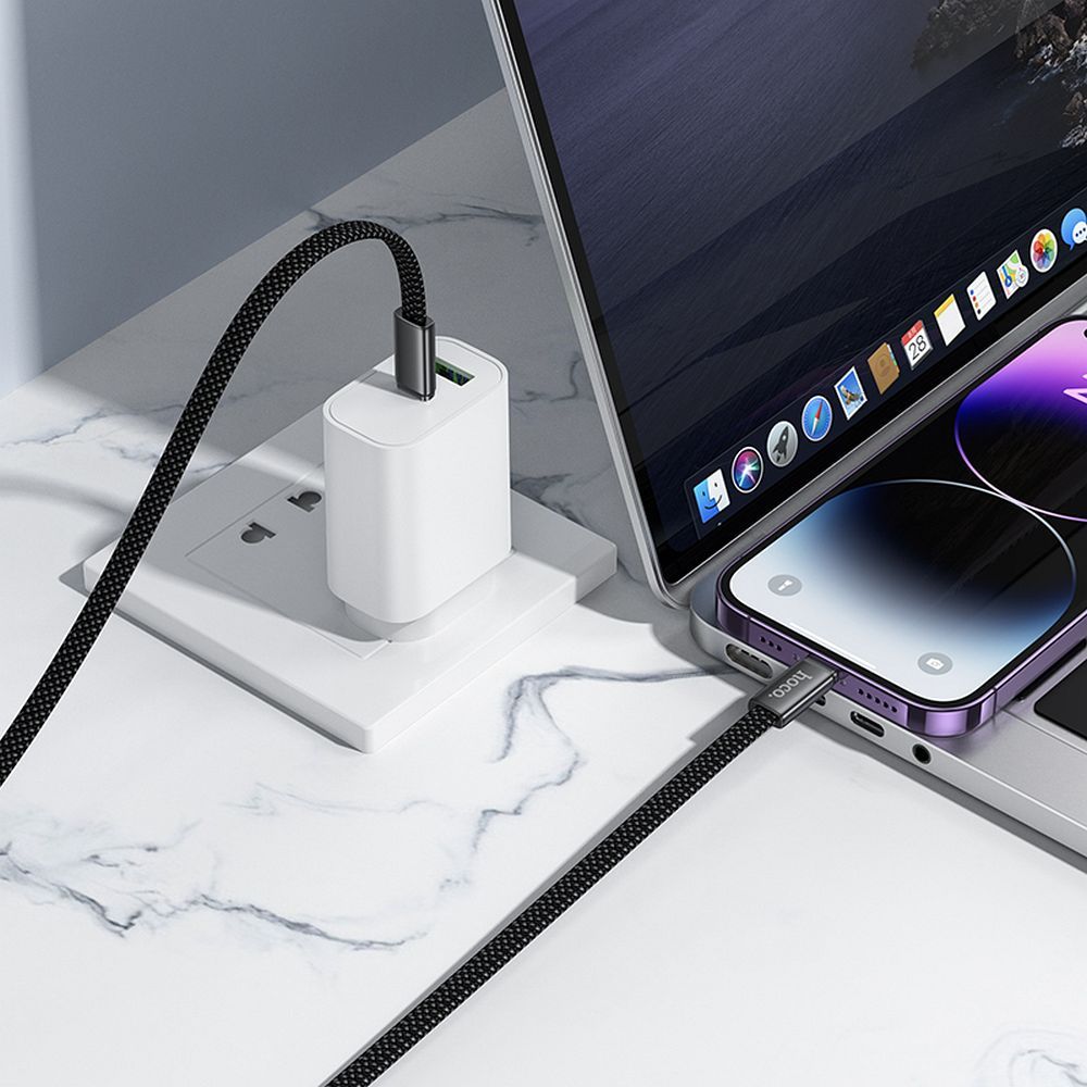Cavo Dati e Ricarica USB-C - USB-C HOCO X125, 60W, 1m, Bianco