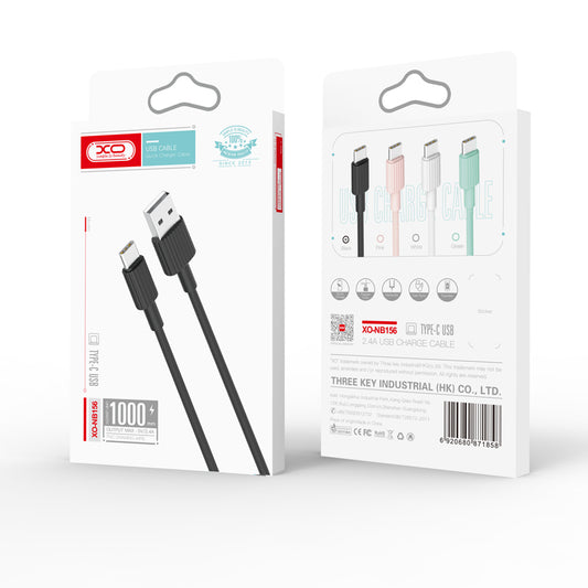 Cavo Dati e Ricarica USB-A - USB-C XO Design NB156, 18W, 1m, Nero