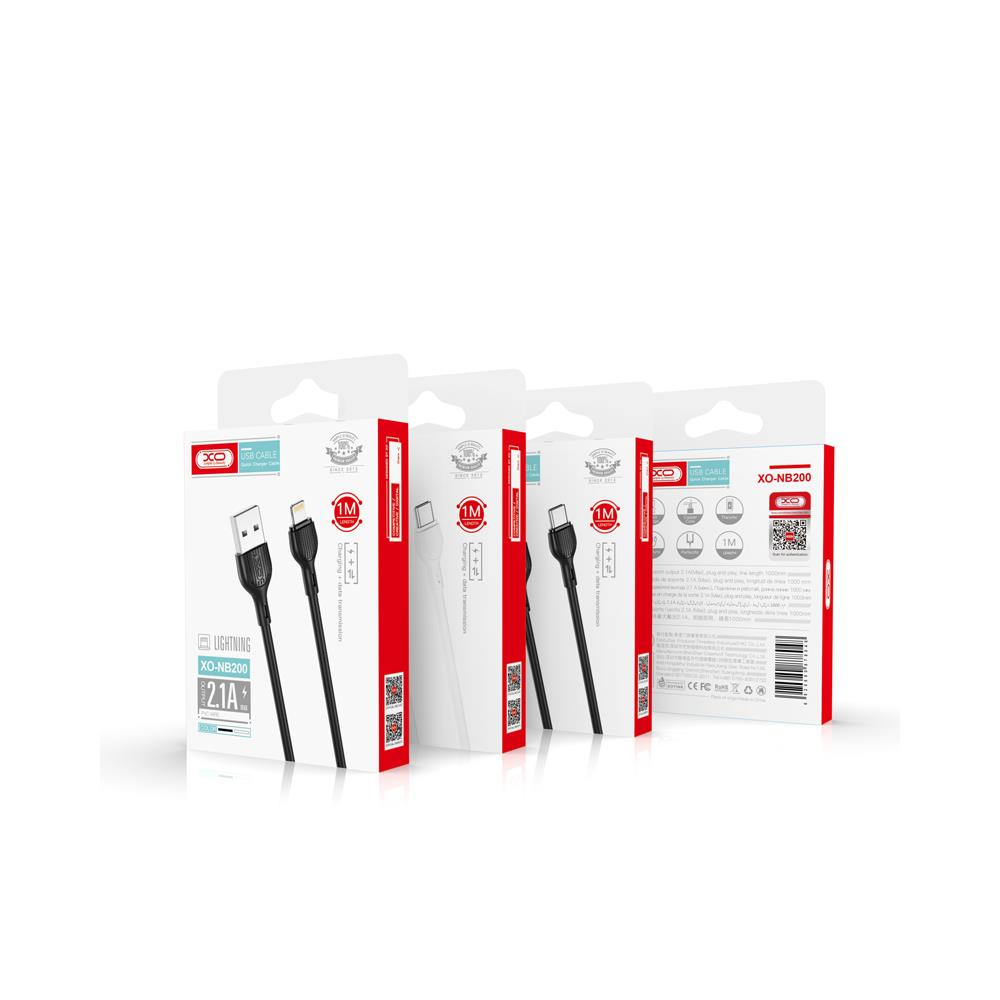Cavo Dati e Ricarica USB-A - USB-C XO Design NB200, 10W, 1m, Bianco