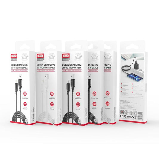 Cavo Dati e Ricarica USB-A - microUSB XO Design NB235, 18W, 1m, Nero