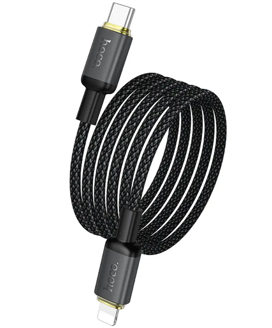 Cavo Dati e Ricarica USB-C - Lightning HOCO X128 Benefit, 30W, 1m, Nero