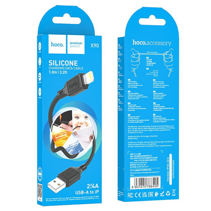 Cavo Dati e Ricarica USB-A - Lightning HOCO X90, 18W, 1m, Nero