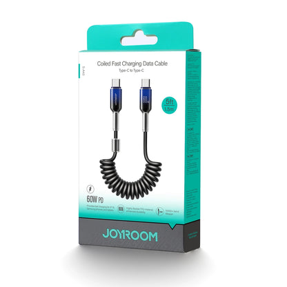 Cavo Dati e Ricarica USB-C - USB-C Joyroom S-A43 Crystal, 60W, 1.5m, Nero