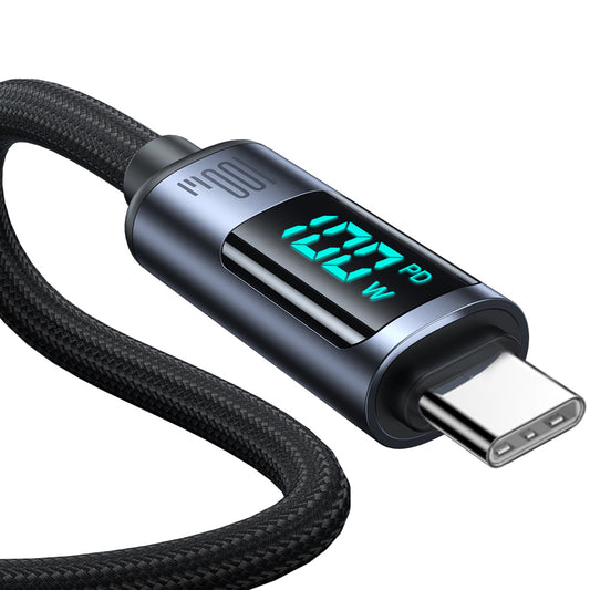 Cavo Dati e Ricarica USB-C - USB-C Joyroom S-A16 Prism Display, 100W, 1.2m, Nero
