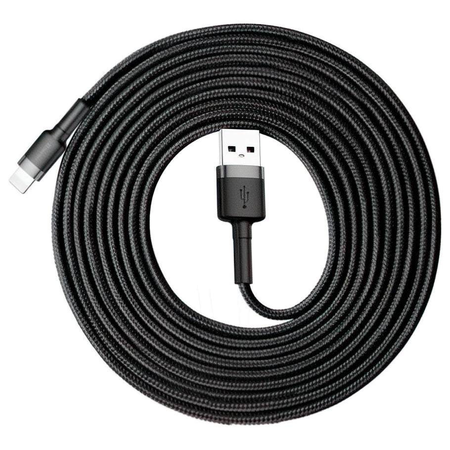 Cavo Dati e Ricarica USB-A - Lightning Baseus Cafule, 18W, 3m, Oro CALKLF-RV1