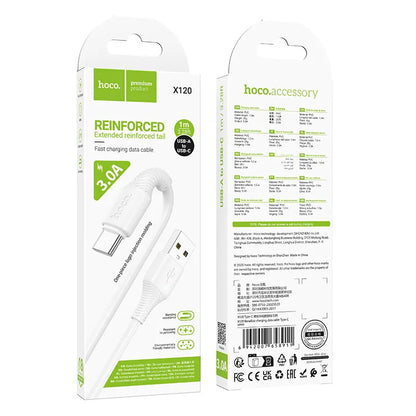 Cavo Dati e Ricarica USB-A - USB-C HOCO X120, 60W, 1m, Bianco