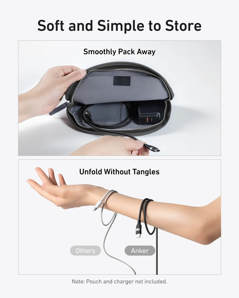 Cavo Dati e Ricarica USB-C - USB-C Anker, 240W, 0.9m, Nero A82E2H11