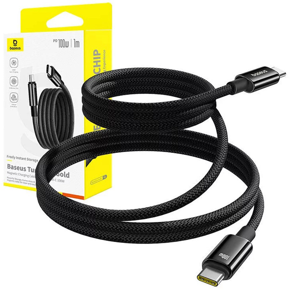 Cavo Dati e Ricarica USB-C - USB-C Baseus Tungsten Gold, 100W, 1m, Nero P10319805111-00