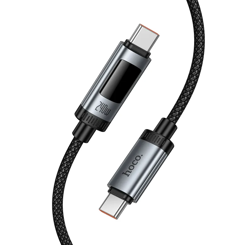 Cavo Dati e Ricarica USB-C - USB-C HOCO Display U148, 240W, 1.2m, Nero