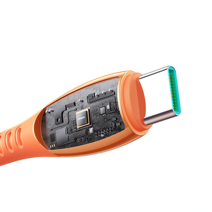 Cavo Dati e Ricarica USB-C - USB-C Joyroom S-A59 Vibrant, 60W, 1.2m, Arancione