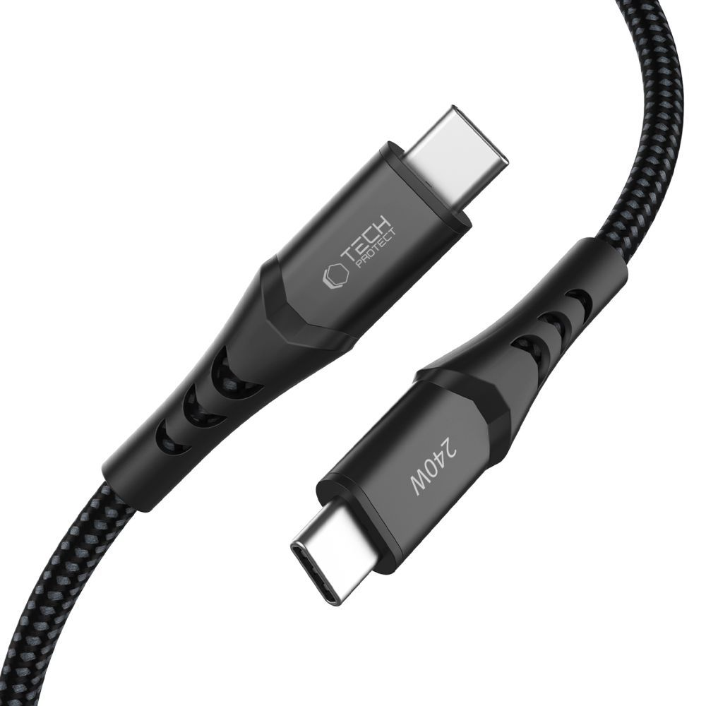 Cavo Dati e Ricarica USB-C - USB-C Tech-Protect UB11T Ultraboost, 240W, 2m, Nero