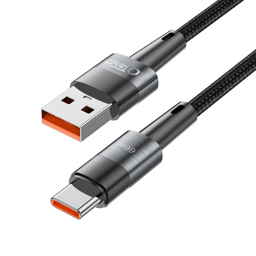 Cavo Dati e Ricarica USB-A - USB-C Tech-Protect Ultraboost, 66W, 0,5m, Grigio