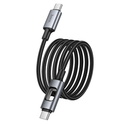 Cavo Dati e Ricarica USB-C - USB-C HOCO U144 Led, 60W, 1,2m, Nero