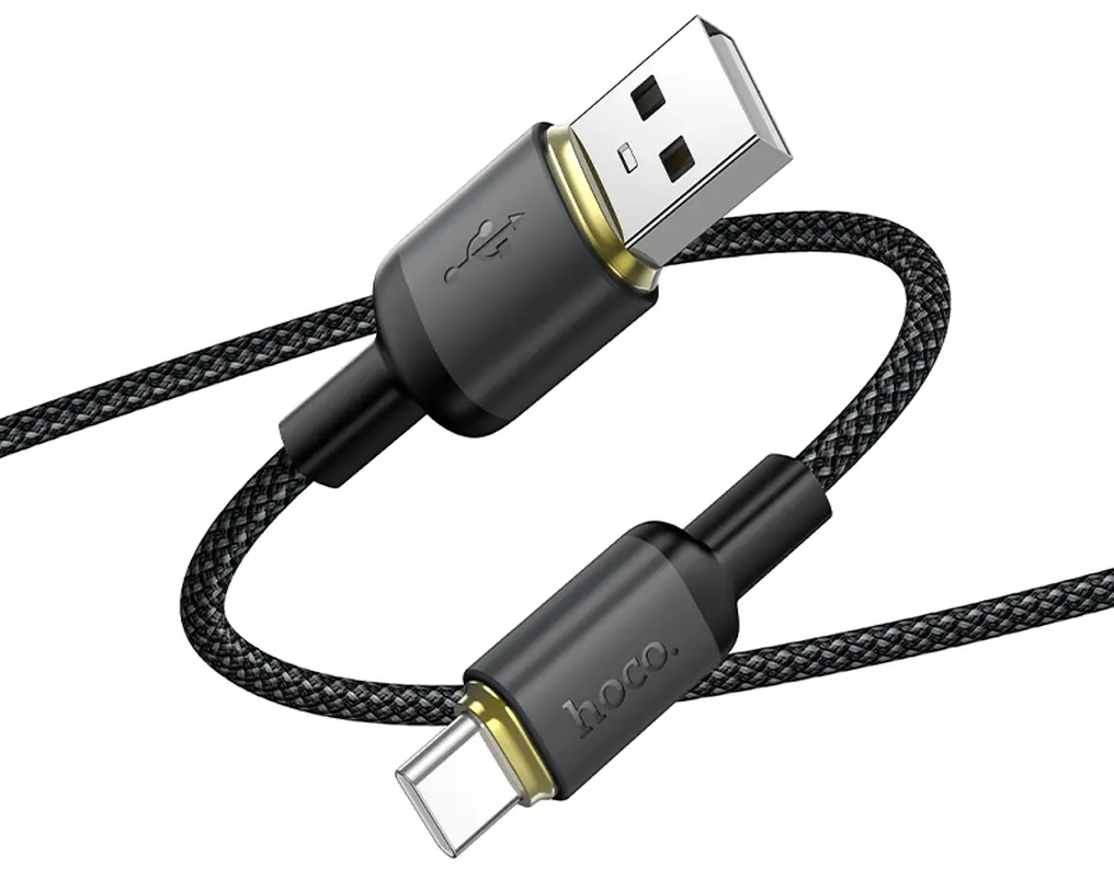 Cavo Dati e Ricarica USB-A - USB-C HOCO X128 Benefit, 36W, 1m, Nero