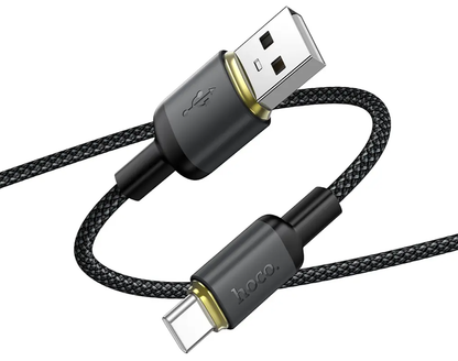Cavo Dati e Ricarica USB-A - USB-C HOCO X128 Benefit, 36W, 1m, Nero
