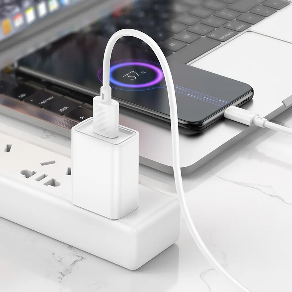 Cavo Dati e Ricarica USB-A - microUSB HOCO X88, 18W, 2m, Bianco