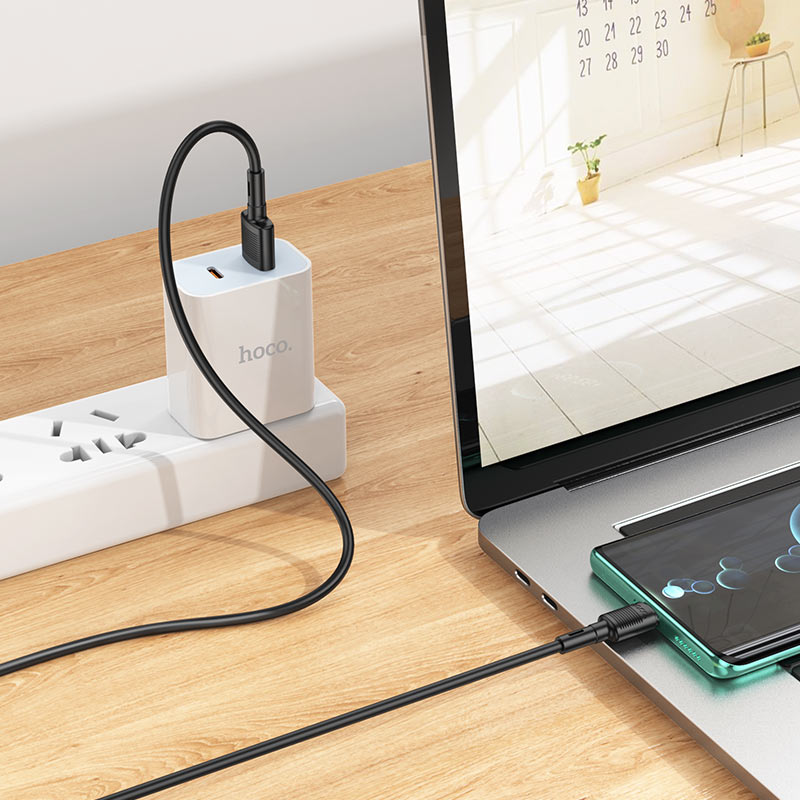 Cavo Dati e Ricarica USB-A - USB-C HOCO X83 Victory, 20W, 1m, Nero