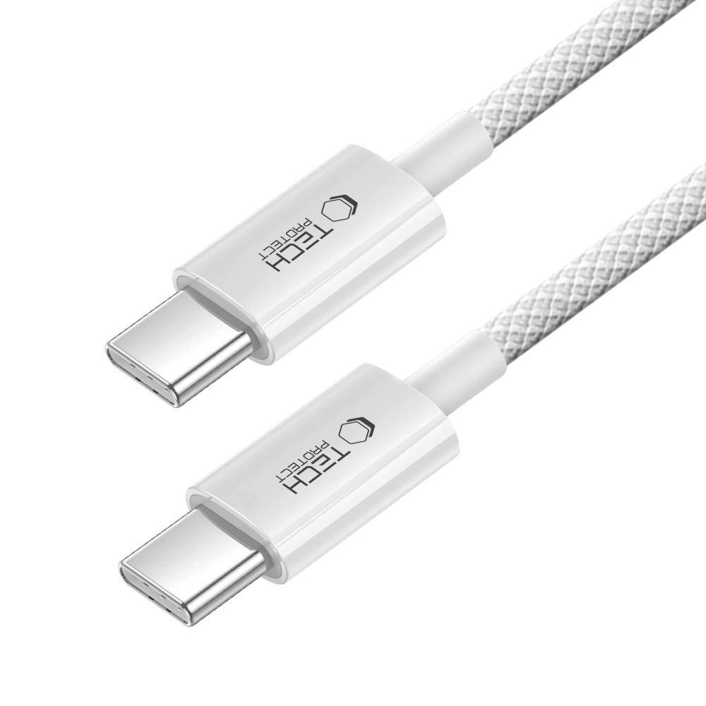 Cavo Dati e Ricarica USB-C - USB-C Tech-Protect Ultraboost Lite, 60W, 1m, Argento