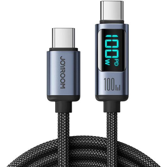 Cavo Dati e Ricarica USB-C - USB-C Joyroom S-A16 Prism Display, 100W, 1.2m, Nero