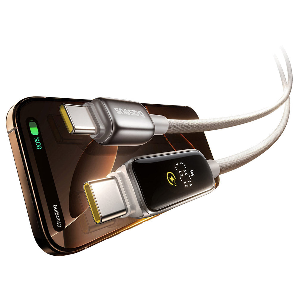 Cavo Dati e Ricarica USB-C - USB-C Baseus Vipow Display, 100W, 1m, Grigio P10381802851-00