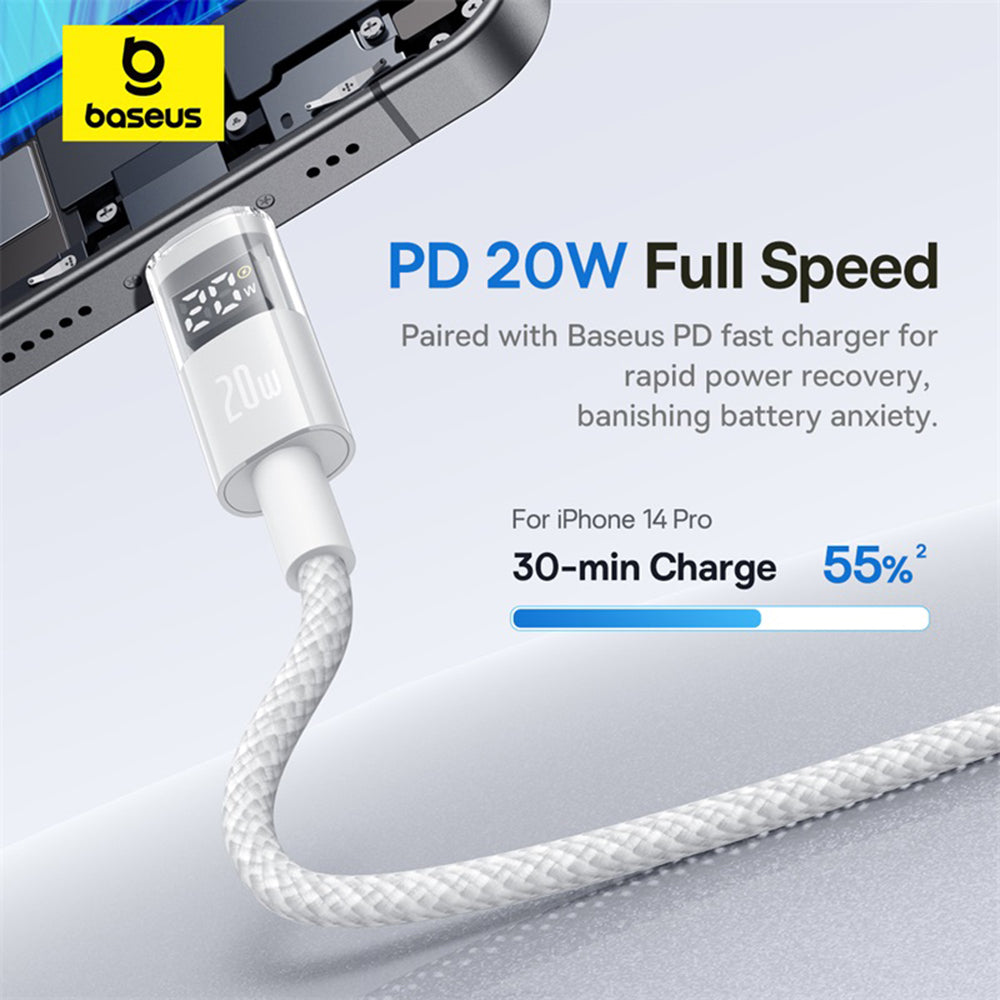 Cavo Dati e Ricarica USB-C - USB-C Baseus Display 2, 100W, 2m, Bianco P10382702211-01