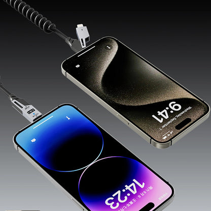 USB-A / USB-C - Lightning / USB-C Dudao L20 Pro Data and Charging Cable, 65W, 1.5m, Black