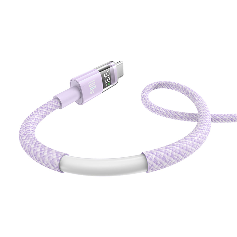 Cavo Dati e Ricarica USB-C - USB-C Baseus Display 2, 100W, 1m, Viola P10382702511-00