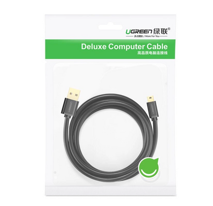 Cavo Dati e Ricarica USB-A - miniUSB UGREEN US132, 3m, Nero