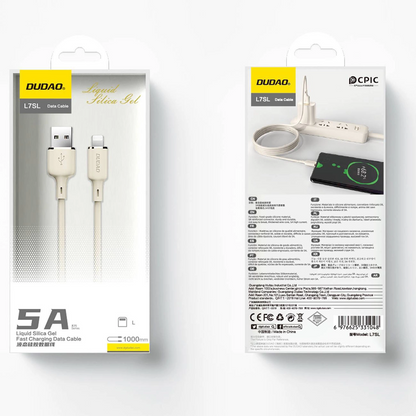 Cavo Dati e Ricarica USB-A - Lightning Dudao L7SL, 18W, 1m, Beige