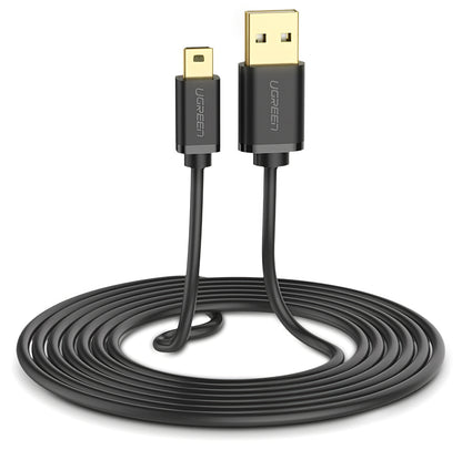 USB-A to miniUSB Data and Charging Cable UGREEN US132, 2m, Black