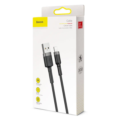 Cavo Dati e Ricarica USB-A - Lightning Baseus Cafule, 18W, 3m, Grigio CALKLF-RG1