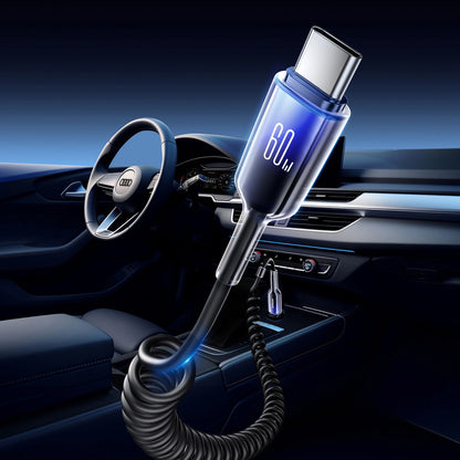 Cavo Dati e Ricarica USB-C - USB-C Joyroom S-A43 Crystal, 60W, 1.5m, Nero